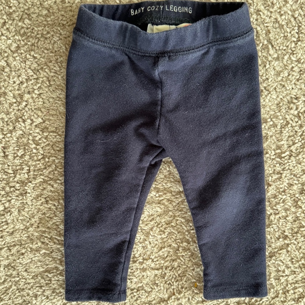 J. Crew Baby Navy Blue Leggings, SIZE 6-12 mos